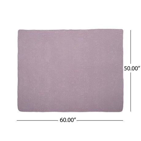 Lelia Embroidered Throw Blanket by Christopher Knight Home