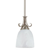 Lemont Antique Brushed Nickel 1-Light Mini Pendant