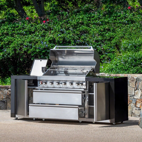 Lenny Outdoor 8-Burner Stainless Steel BBQ Gas Grill by Christopher Knight Home