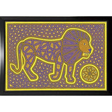 Leo-WILBAS102981 Framed Print 22"x32" by Willow Bascom