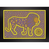 Leo-WILBAS102981 Framed Print 22"x32" by Willow Bascom
