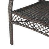 Leon Outdoor 3-Piece Wicker Chat Set by Christopher Knight Home