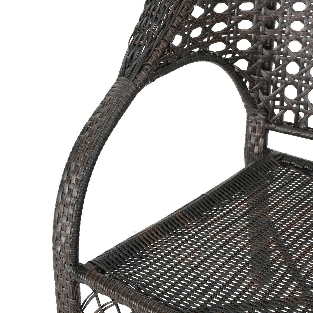 Leon Outdoor 3-Piece Wicker Chat Set by Christopher Knight Home