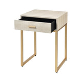 Elk Home Les Revoires Cream Fabric 16 Inch Wide Accent Table