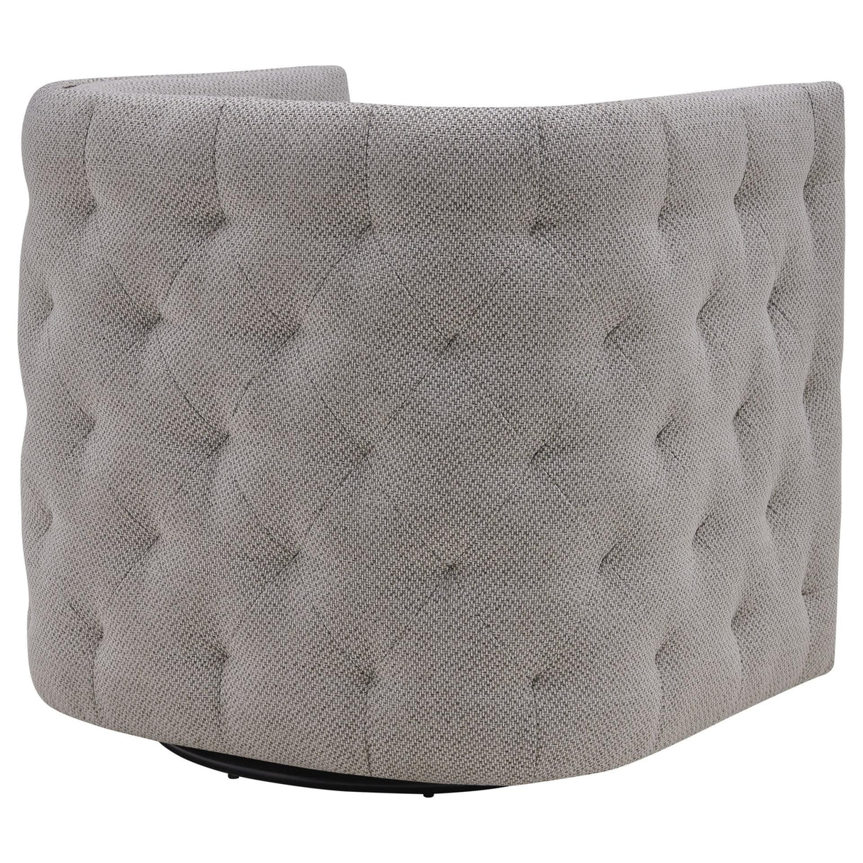 Leslie Fabric Swivel Tufted Chair