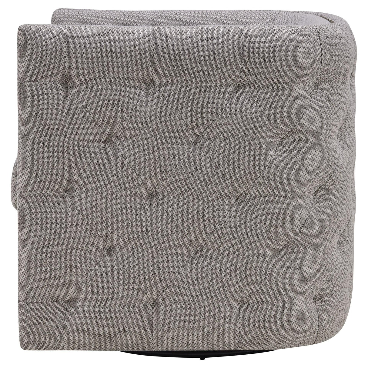 Leslie Fabric Swivel Tufted Chair