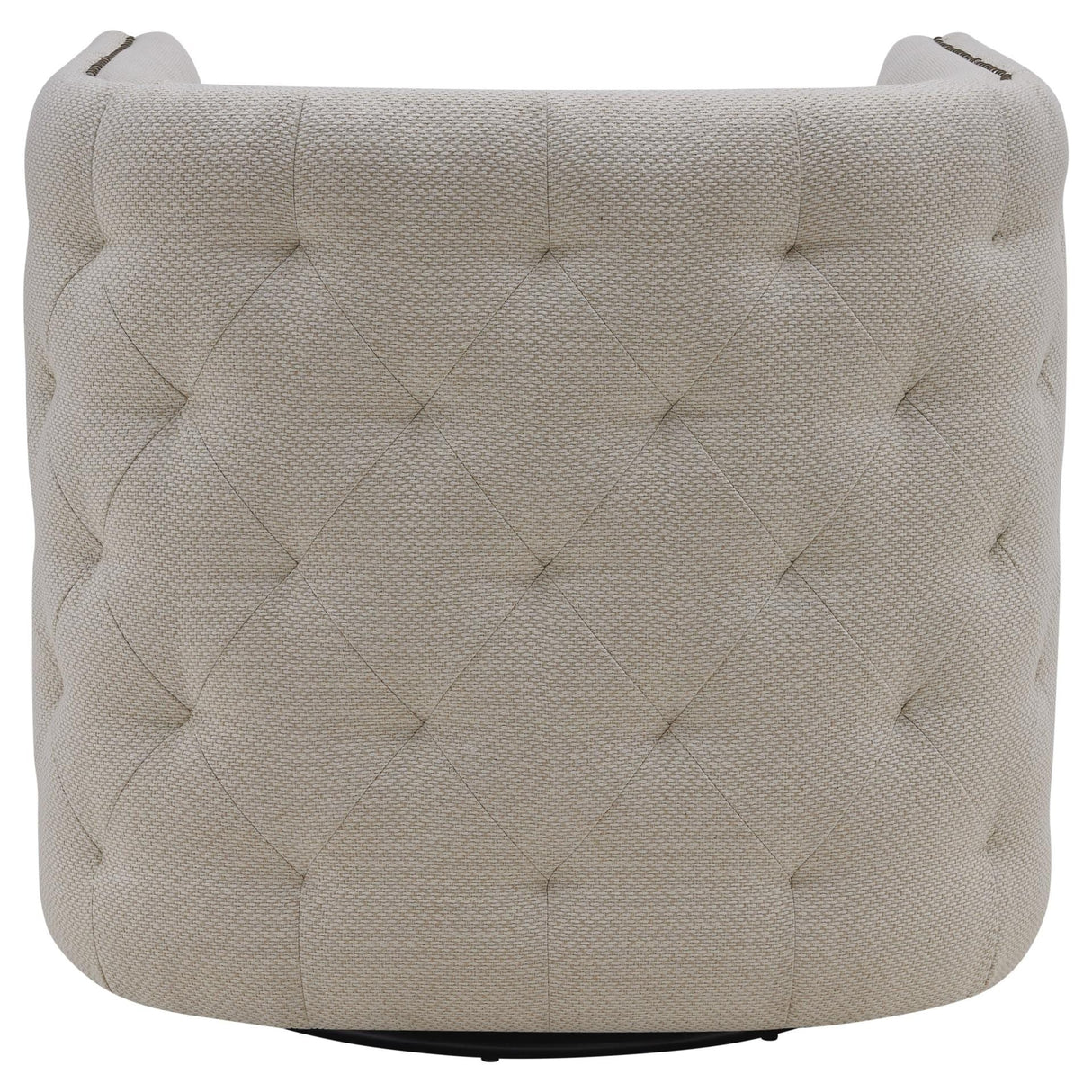 Leslie Fabric Swivel Tufted Chair
