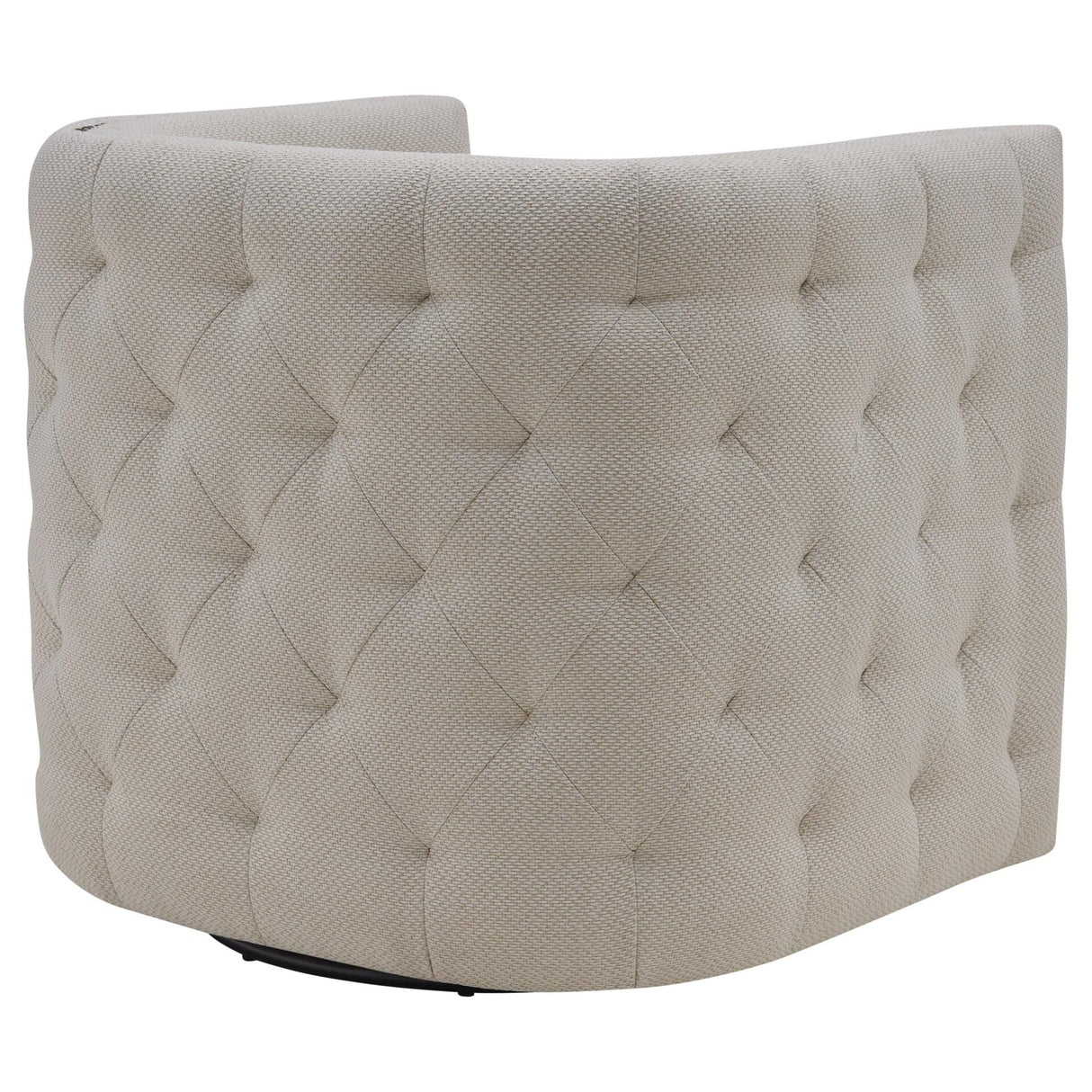 Leslie Fabric Swivel Tufted Chair
