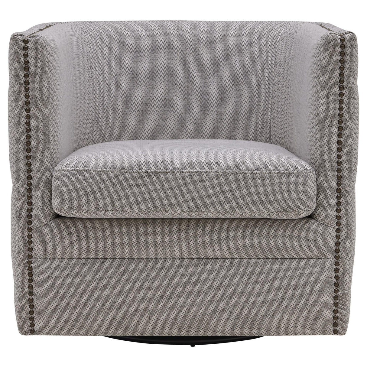 Leslie Fabric Swivel Tufted Chair