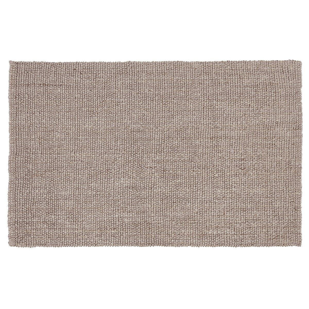 Lestino 2 x 3 Handspun Area Rug, Beige Jute, Boucle Woven Solid Pattern - 2 x 3