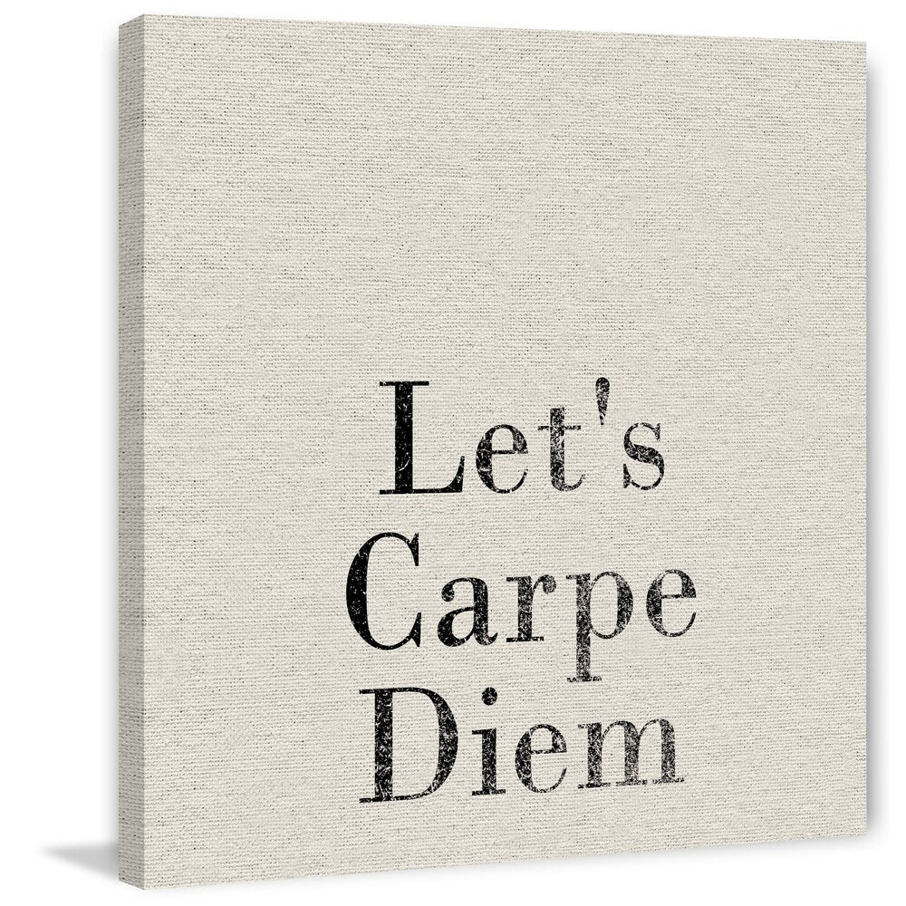 'Let's Carpe Diem' Painting Print on Wrapped Canvas - Multi-Color