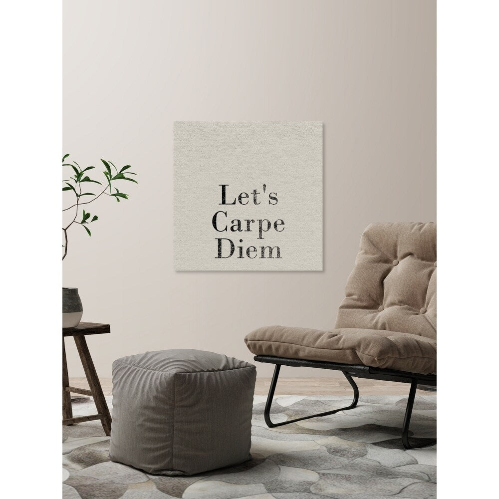 'Let's Carpe Diem' Painting Print on Wrapped Canvas - Multi-Color