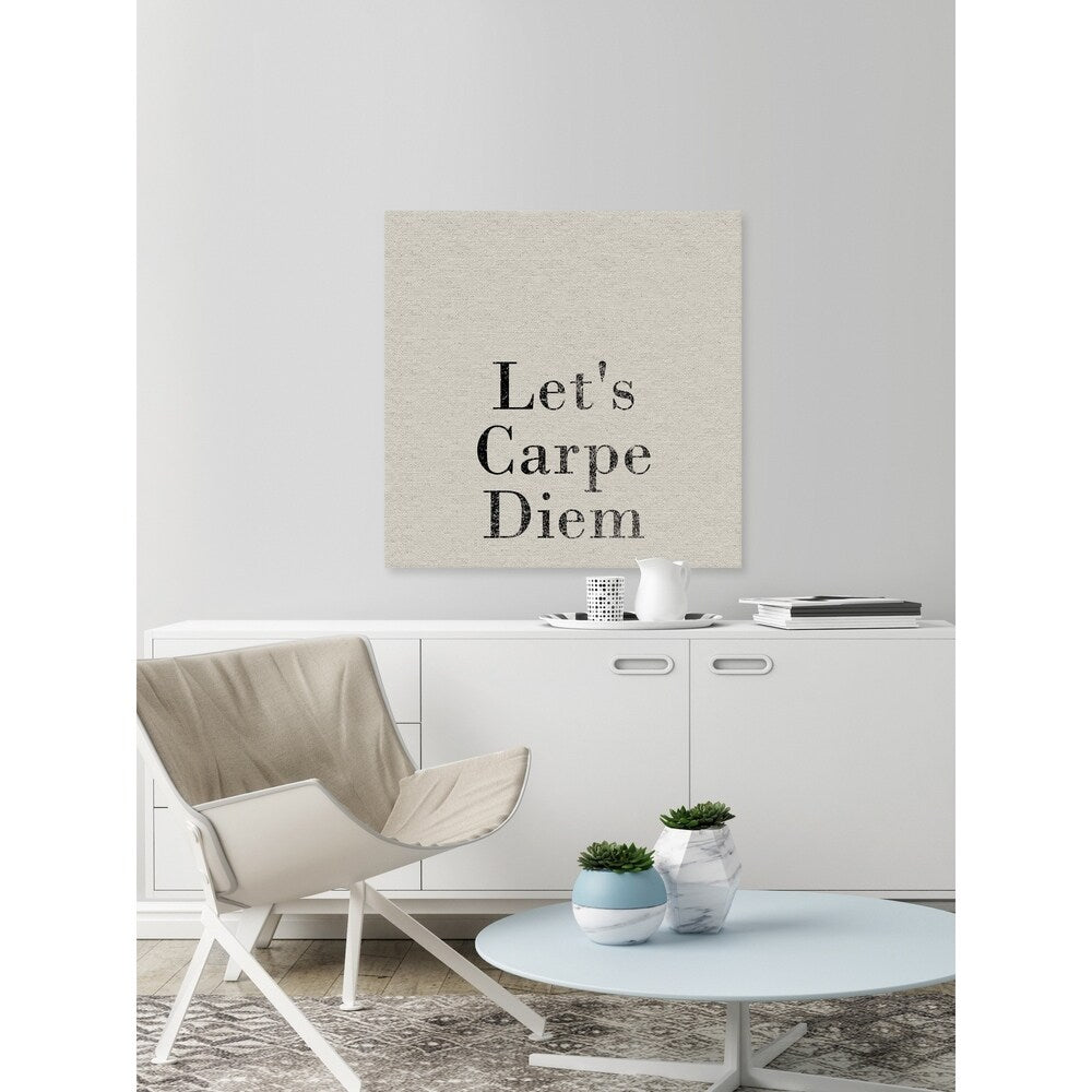 'Let's Carpe Diem' Painting Print on Wrapped Canvas - Multi-Color