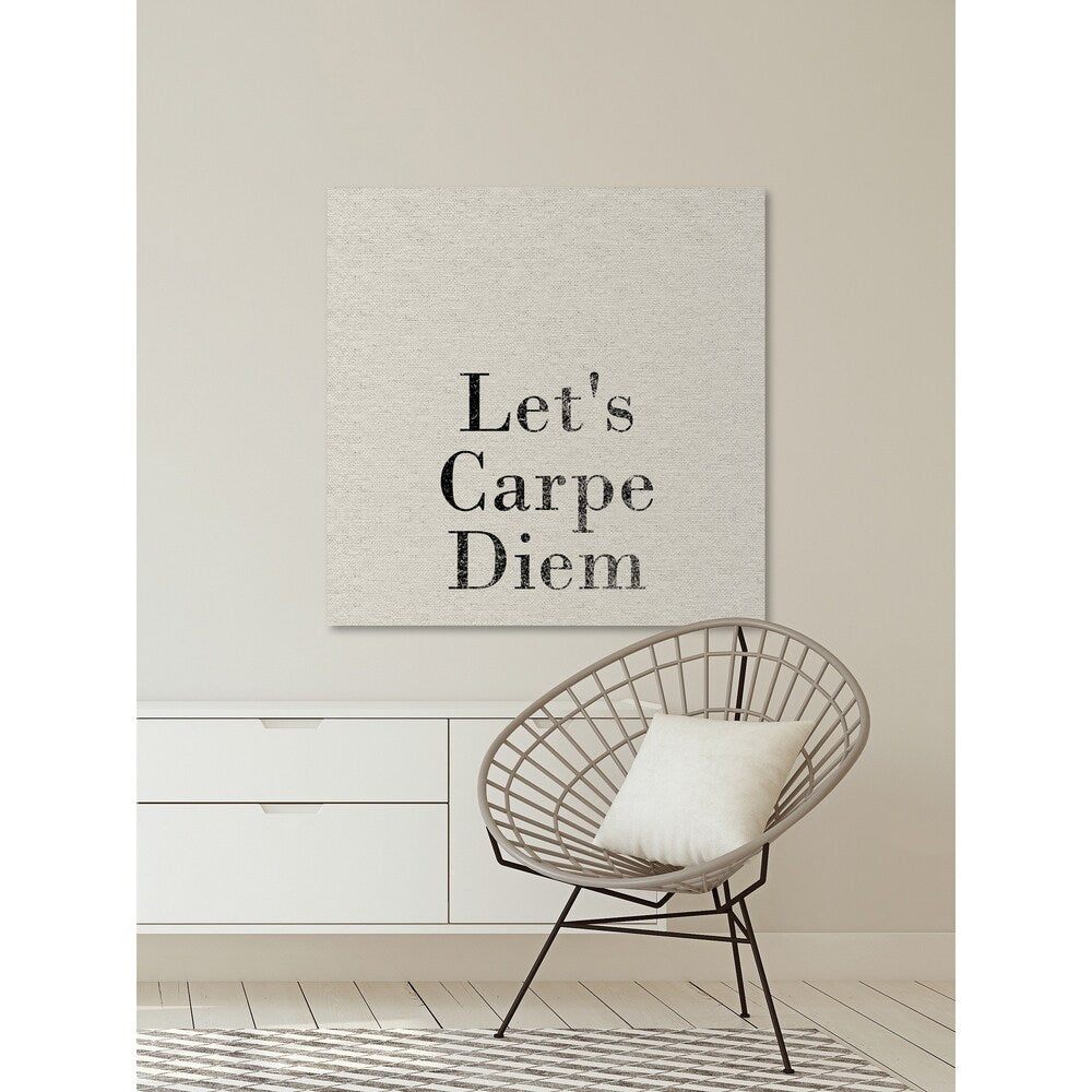 'Let's Carpe Diem' Painting Print on Wrapped Canvas - Multi-Color