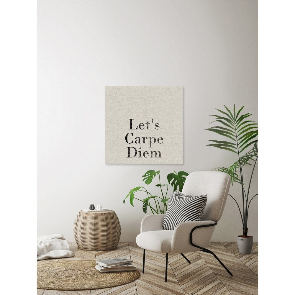 'Let's Carpe Diem' Painting Print on Wrapped Canvas - Multi-Color