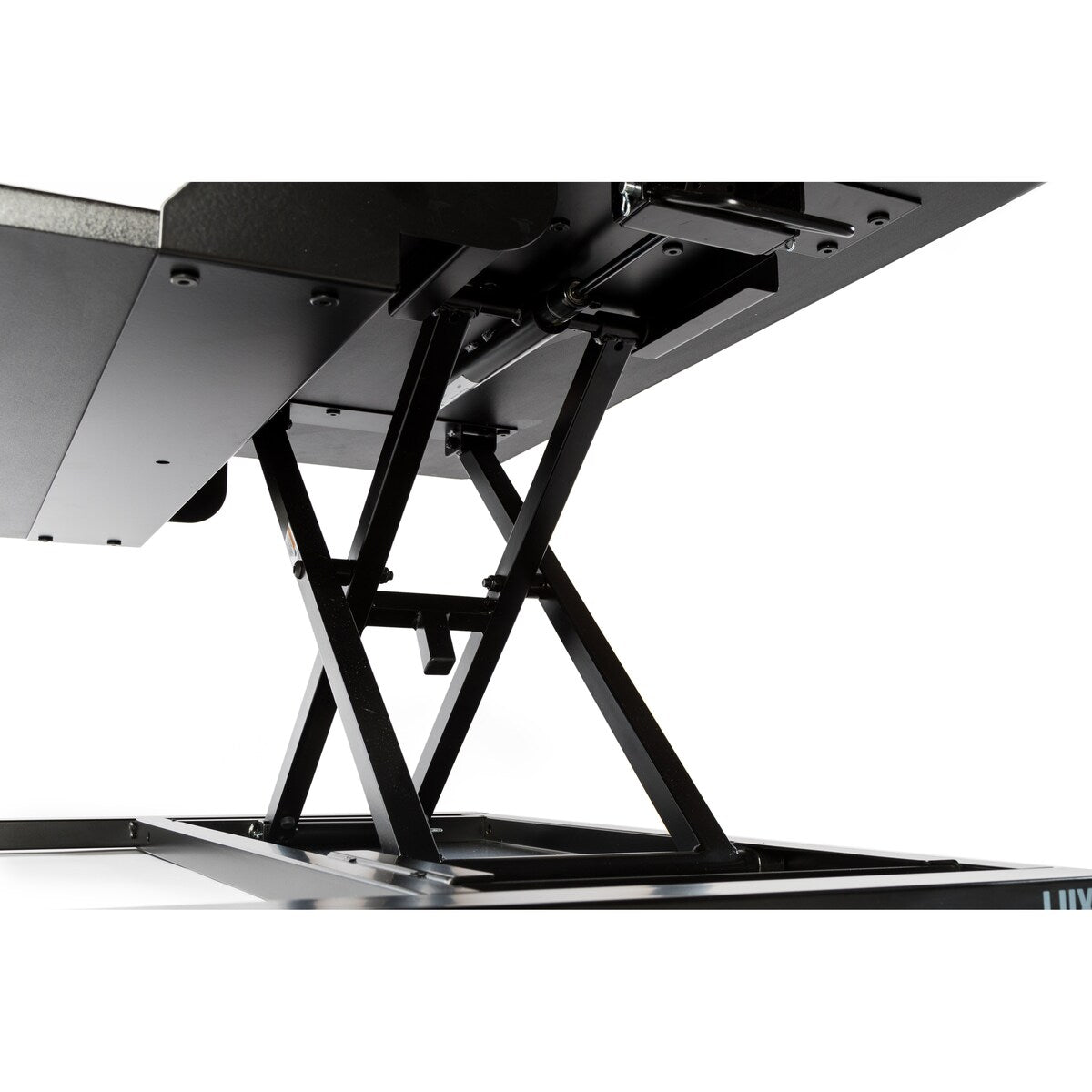 Two-Tier Pneumatic Standing Desk Converter - Black