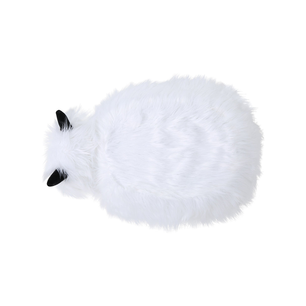 Levi Furry Yak Ottoman by Christopher Knight Home