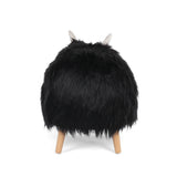 Levi Furry Yak Ottoman by Christopher Knight Home