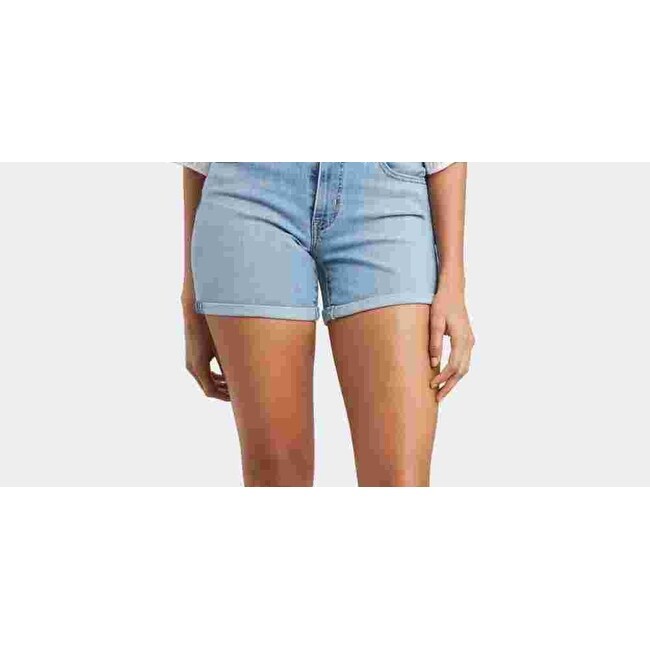 Levi s Women s Mid Length Shorts Blue Size 16 W33 Overstock