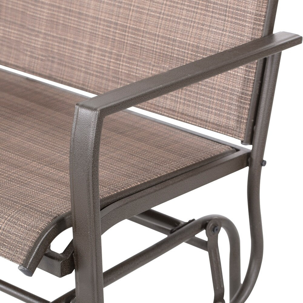 Lewis 2 Person Outdoor Loveseat Patio Glider