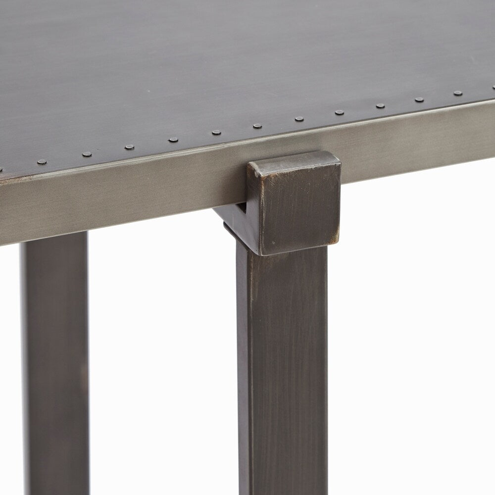 Lewis Console Table with Metal Top