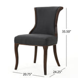 Lexia Fabric Dining Chair (Set of 2) by Christopher Knight Home