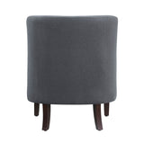 Lexicon Solid Wood and Plywood Frame Accent Chair - Dark gray - 31"Dx28"Wx34"H