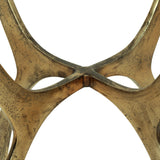 Lexie Indoor Marble and Aluminum Handcrafted Side Table by Christopher Knight Home