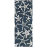 Leyton Nautical Solid Starfish Coastal Area Rug