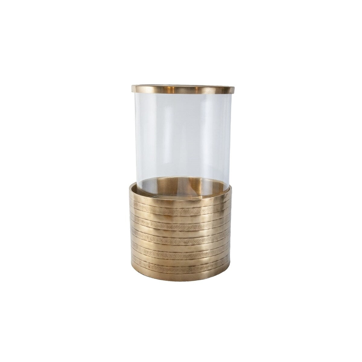 Lg. Brass Antique Hurricane - Brass Antq