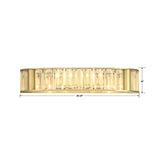 Libby Langdon for Crystorama Farris 4 Light Aged Brass Bathroom Vanity - 21.5"W x 4"H x 7"D