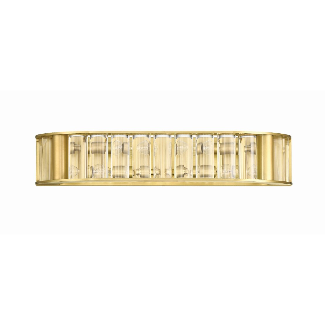 Libby Langdon for Crystorama Farris 4 Light Aged Brass Bathroom Vanity - 21.5"W x 4"H x 7"D