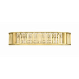 Libby Langdon for Crystorama Farris 4 Light Aged Brass Bathroom Vanity - 21.5"W x 4"H x 7"D