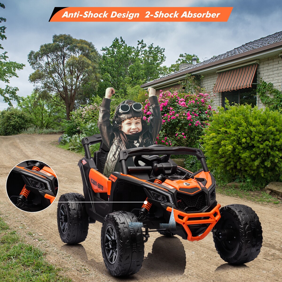 Licensed Can-Am Electric Off-Road UTV Car