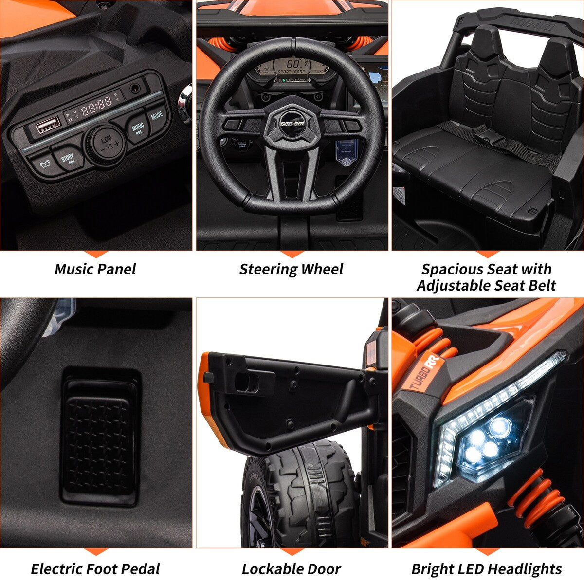 Licensed Can-Am Electric Off-Road UTV Car