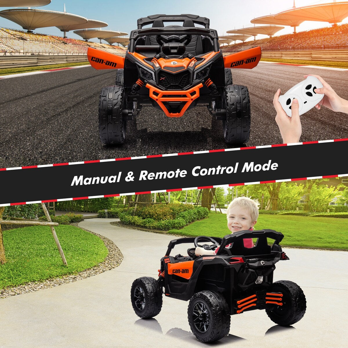 Licensed Can-Am Electric Off-Road UTV Car