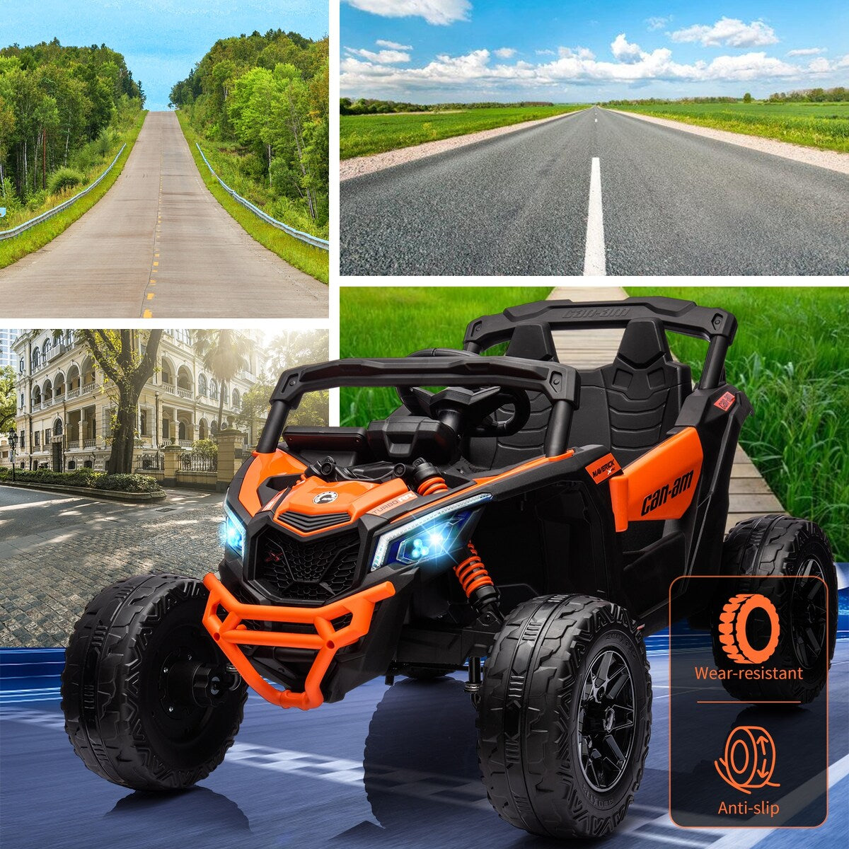 Licensed Can-Am Electric Off-Road UTV Car