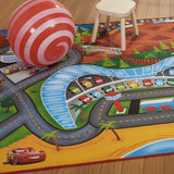 Licensed Disney Cars 3 Road Racer Youth Digital Printed Area Rug - 4' 6" x 6' 6"