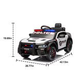 Licensed Dodge Charger,12v Kids ride on police car