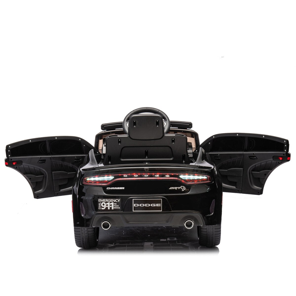 Licensed Dodge Charger,12v Kids ride on police car