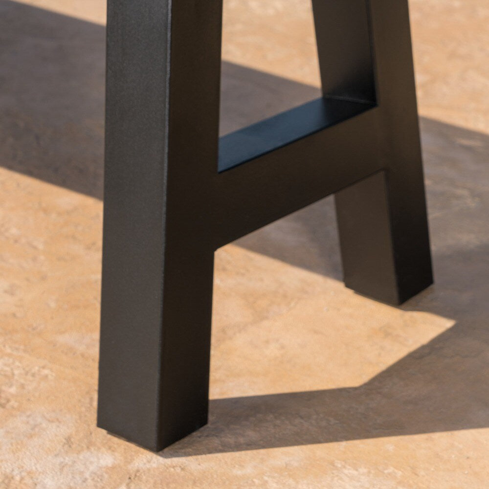 Lido Outdoor Rectangle Concrete Picnic Dining Bench by Christopher Knight Home