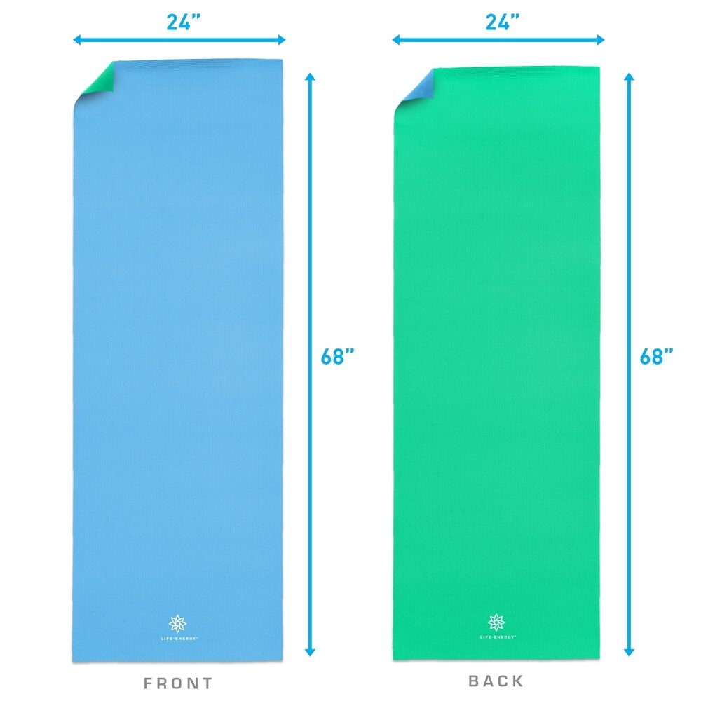 Life Energy 6mm Reversible Double Sided Yoga Mat