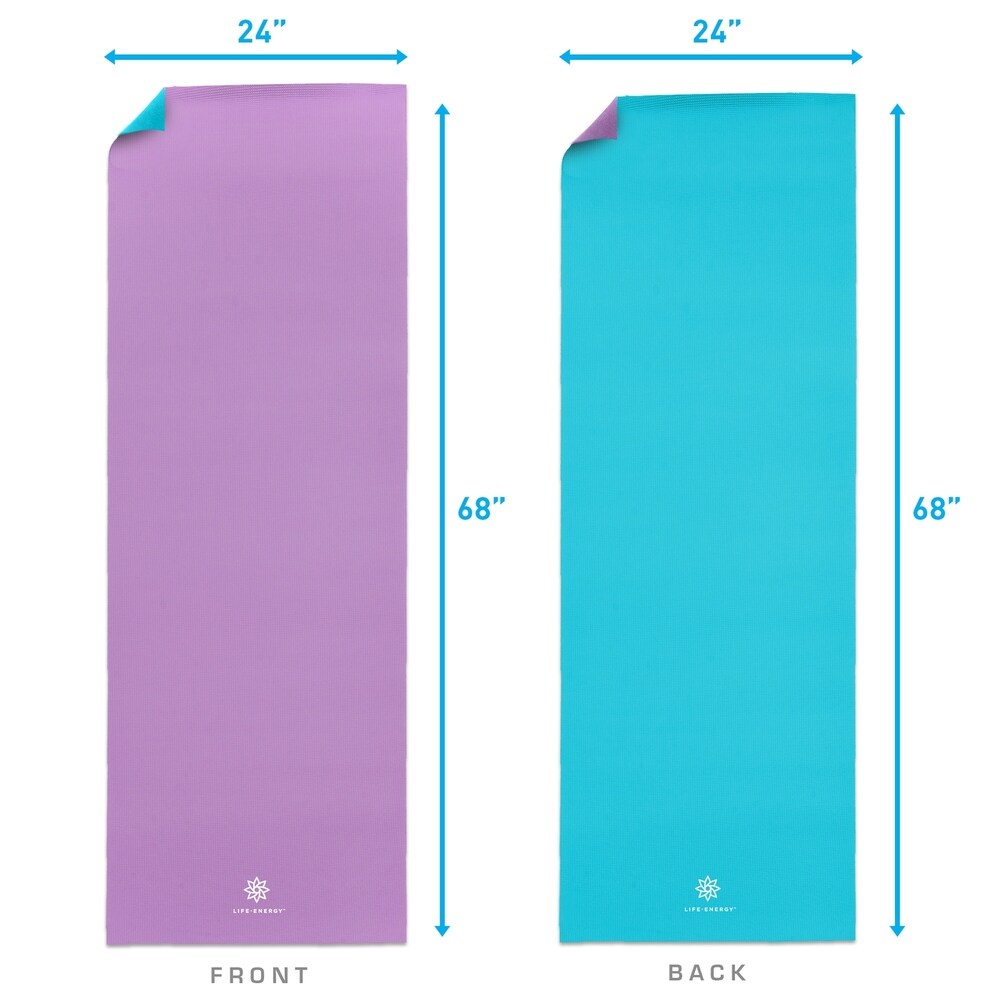 Life Energy 6mm Reversible Double Sided Yoga Mat