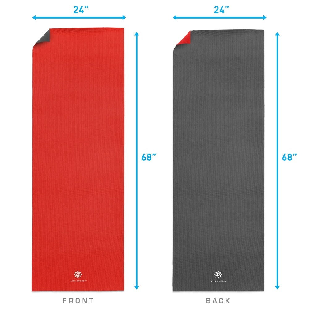 Life Energy 6mm Reversible Double Sided Yoga Mat
