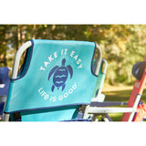 Life is Good Set of 2 Backpack Lawn Chairs with Silver Frame