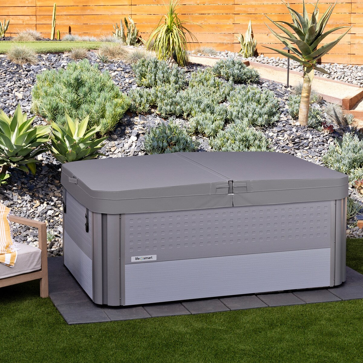 Lifesmart Willow 3-Person 32-Jet 115V Acrylic Plug and Play Spa with Lounge Seating