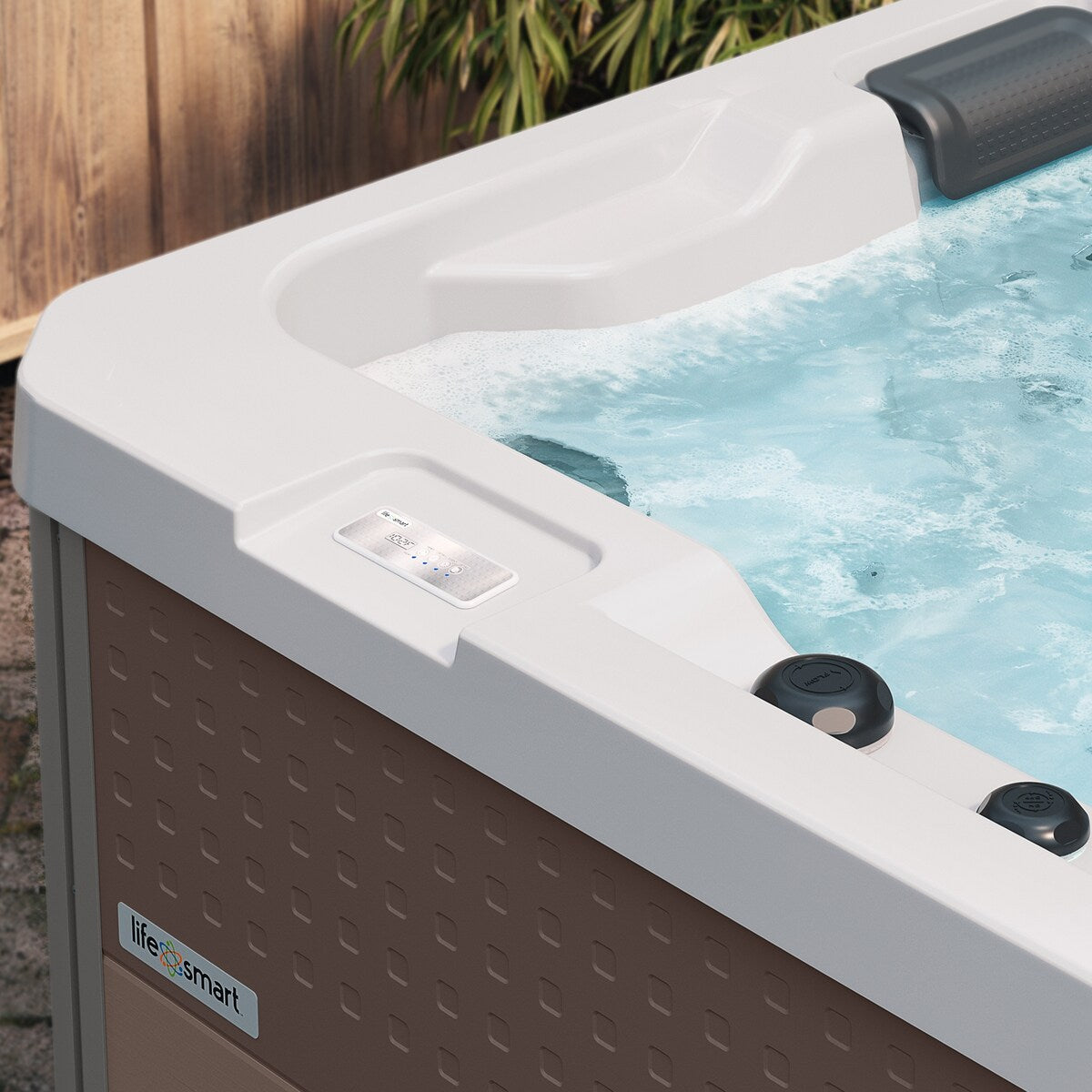 Lifesmart Willow 3-Person 32-Jet 115V Acrylic Plug and Play Spa with Lounge Seating