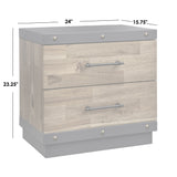 Lifestorey Drake 2-Drawer Nightstand