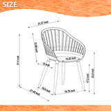 LifestyleGarden 9pc FSC Certified Wood Outdoor Patio Extendable Dining Set