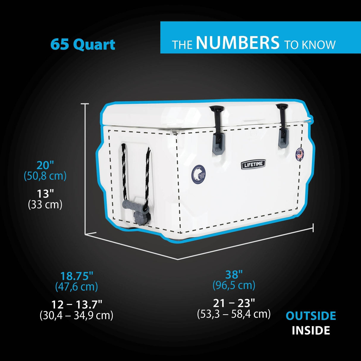 Lifetime 65 Quart High Performance Cooler - 65 Quart
